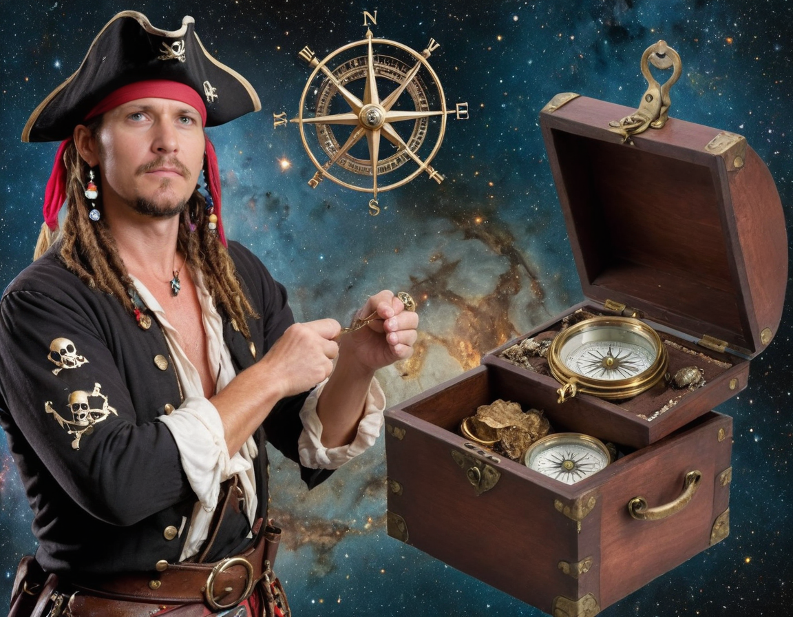 08481-4219055455-photo of pirate holding compass, space background, meme, _lora_AwkwardCatPhoto-000007_0.75_ (photo inset of treasure chest) doub.png